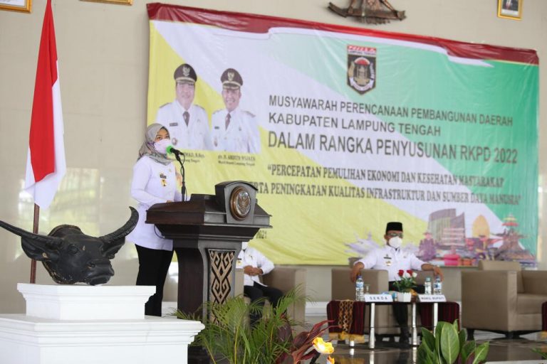 Musrenbang RKPD Lampung  Tengah 2022  Chusnunia Dorong 