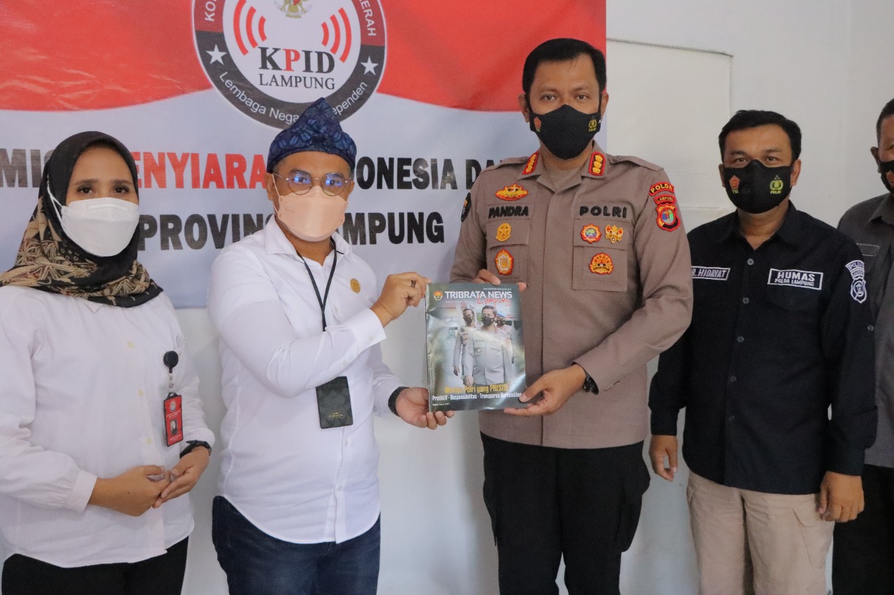 Pemantapan Komunikasi Publik Kabid Humas Polda Lampung Kunjungi  